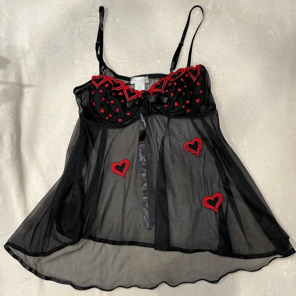 VTG Seductive Wear Hearts Babydoll
